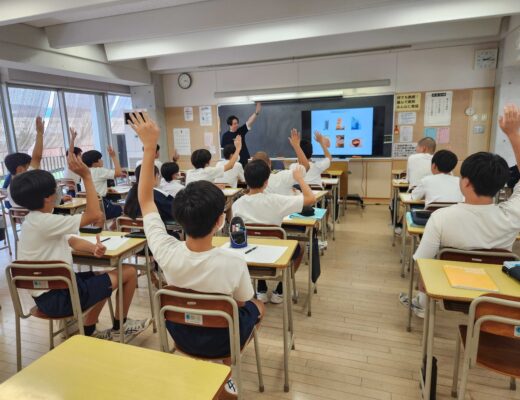 長岡市立東中学校で出前授業を実施しました