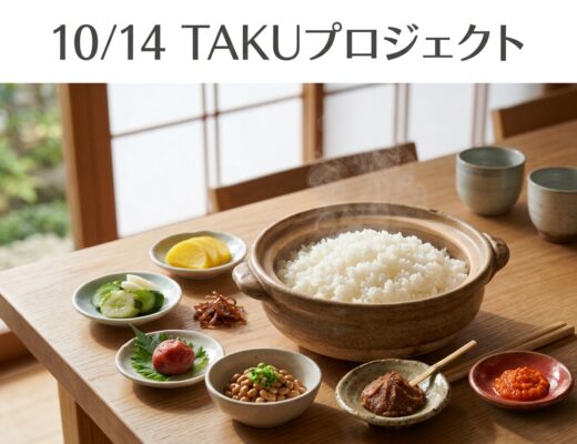 10/14 「TAKUプロジェクト」開催　― 銀座で「炊く」を再発見。そこから、長岡の「発酵...